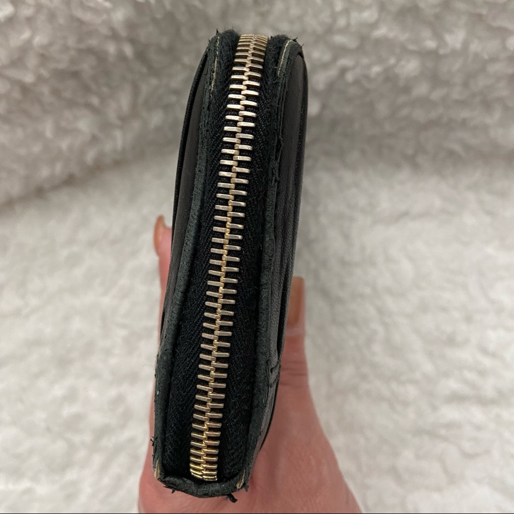 SOLD - PRADA NAPPA GAUFRE LEATHER ZIP AROUND WALLET NERO BLACK - Picture 5 of 11